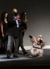 Tinieblas y Alushe ovacionados en el Teatro de la Ciudad Esperanza Iris. Foto: Pedo Sánchez